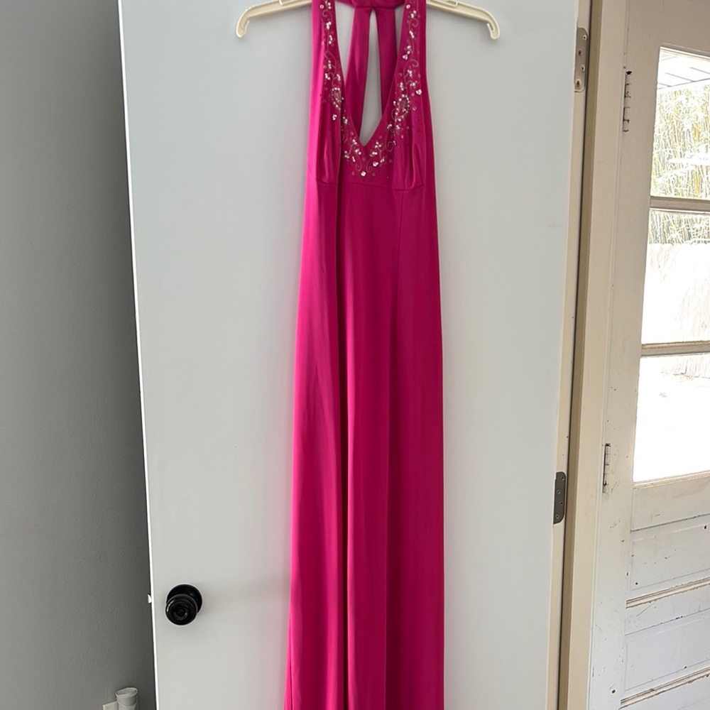 Elegant Pink Evening Gown